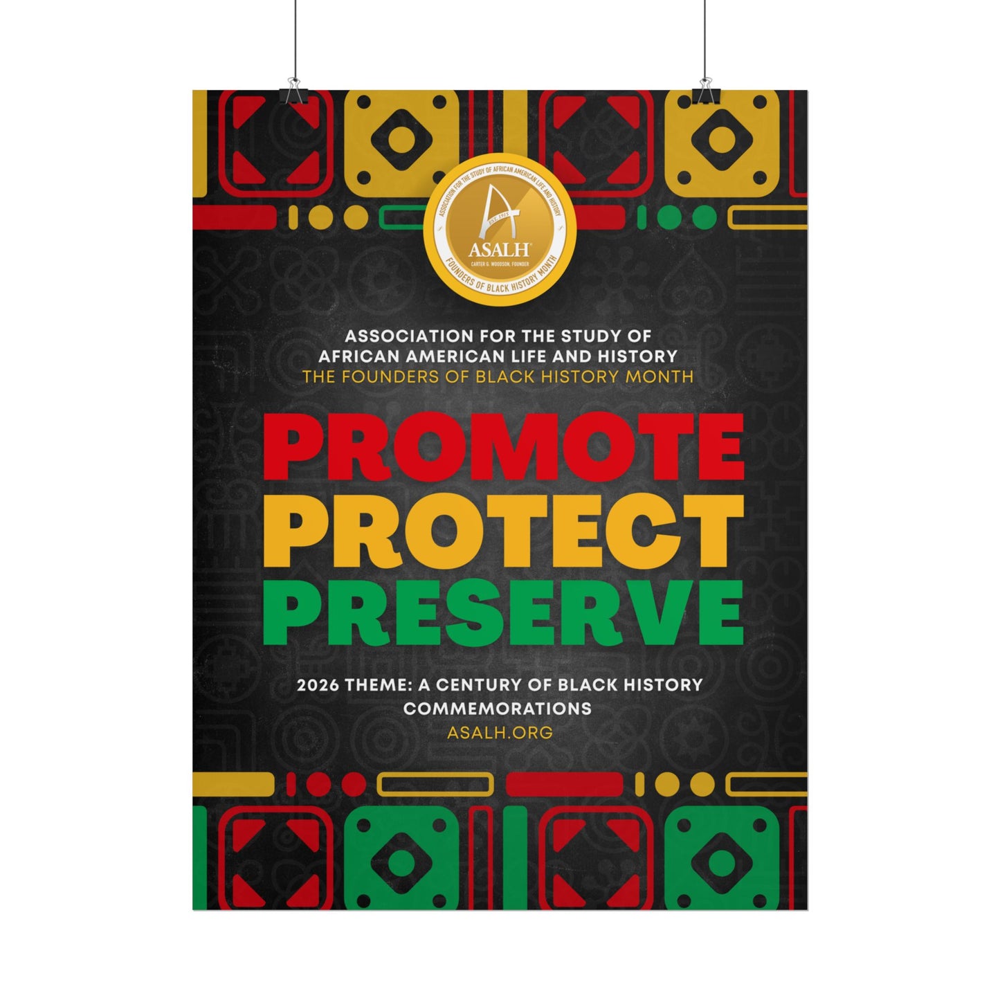 Promote, Protect, Preserve Black History Month Poster