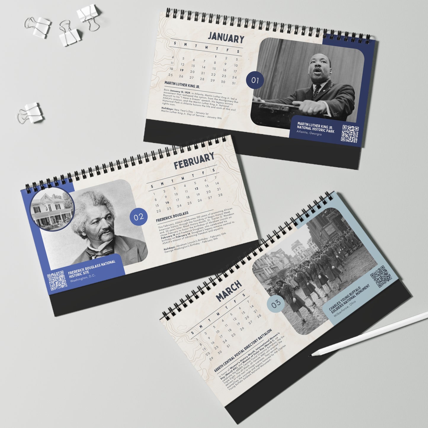 Influential Black History Figures 2026 Calendar
