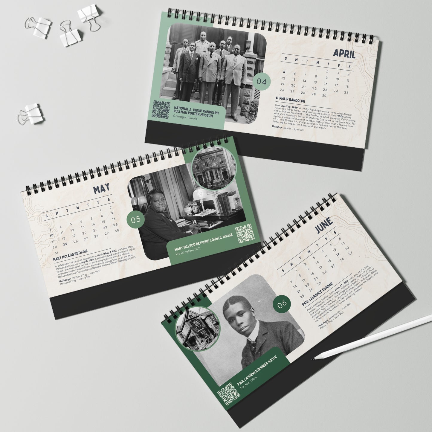 Influential Black History Figures 2026 Calendar