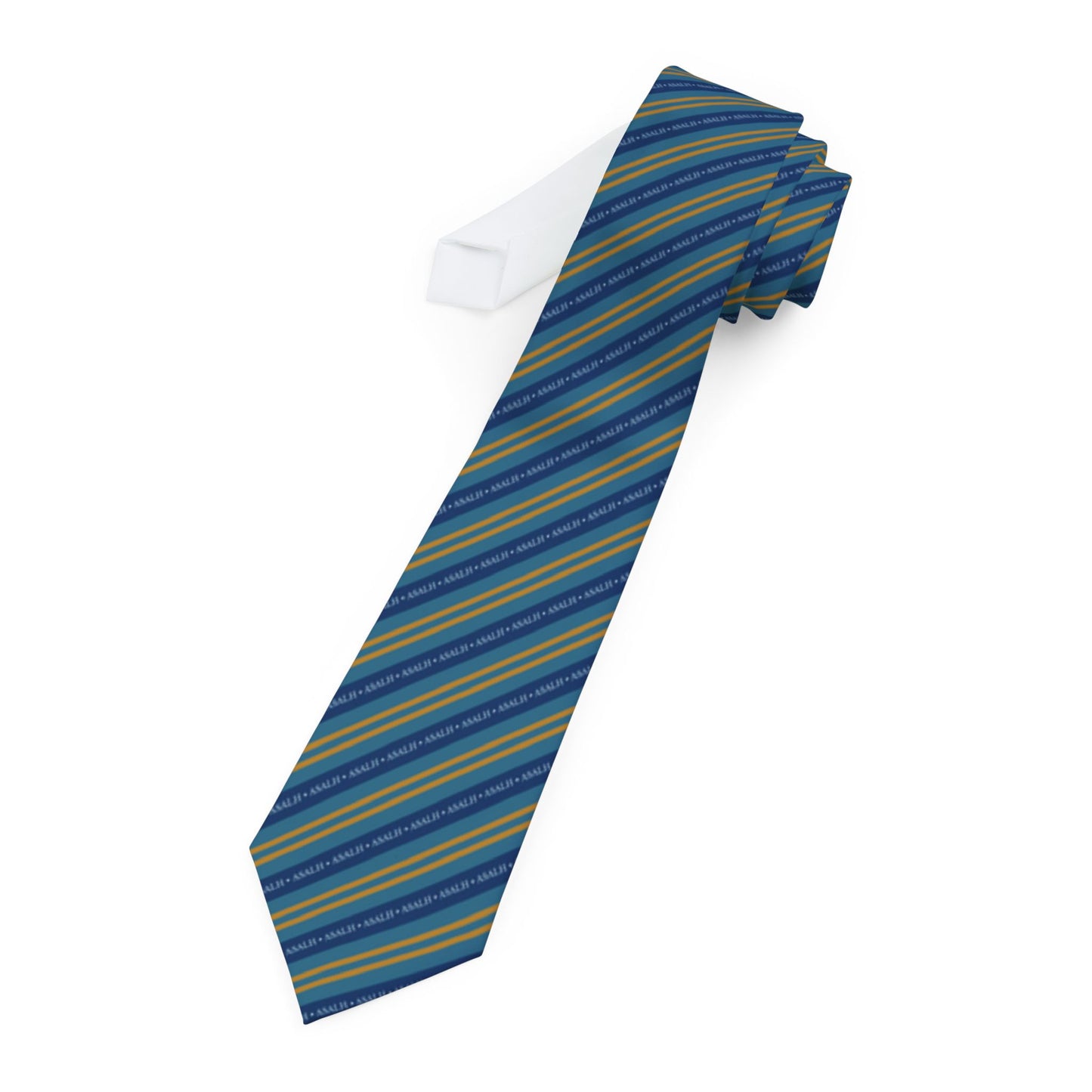 ASALH Navy & Gold Striped Necktie