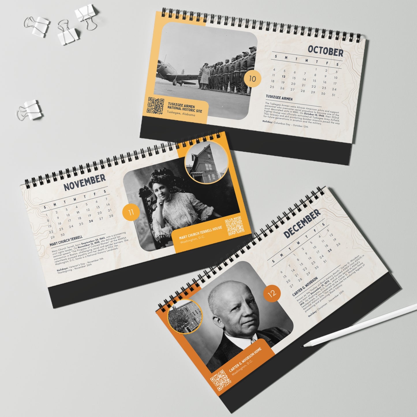 Influential Black History Figures 2026 Calendar