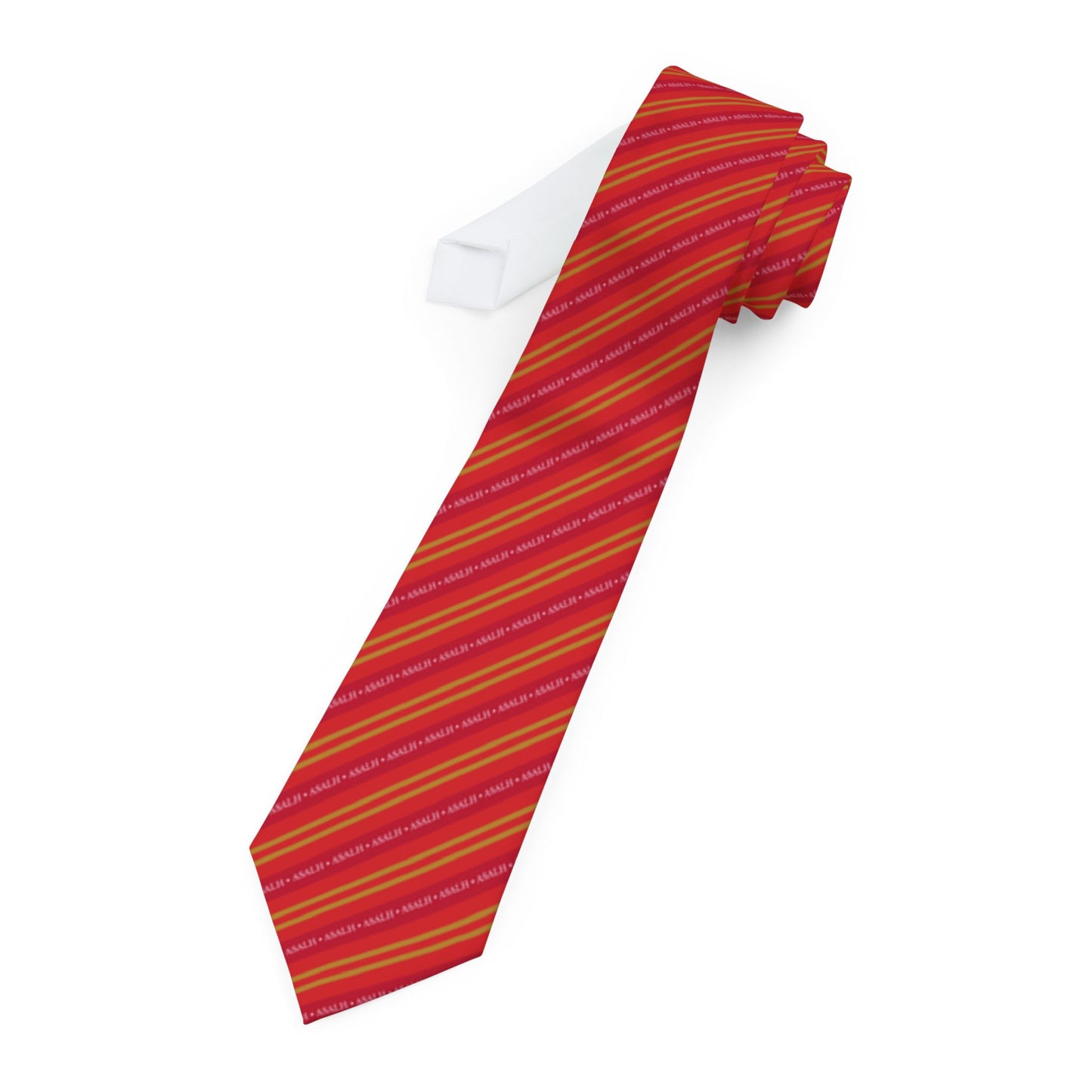 ASALH Red & Gold Striped Necktie