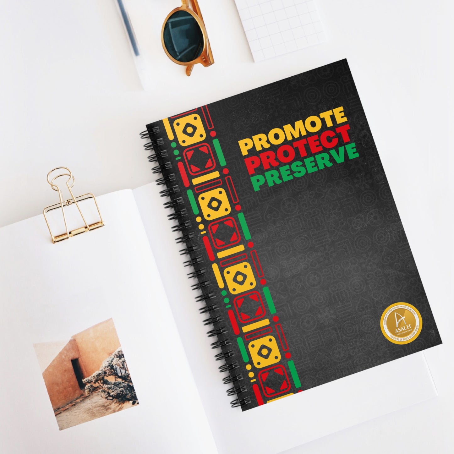 Promote, Protect, Preserve - Spiral Bound Notebook