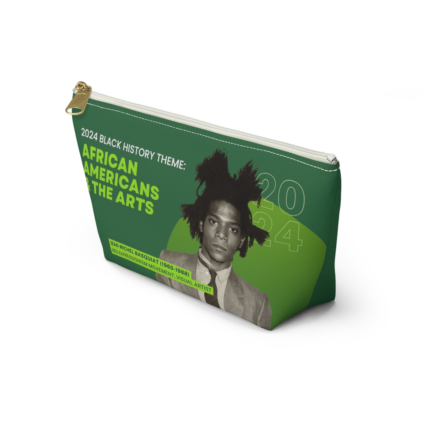 Green Pencil Pouch - Jean-Michel Basquiat